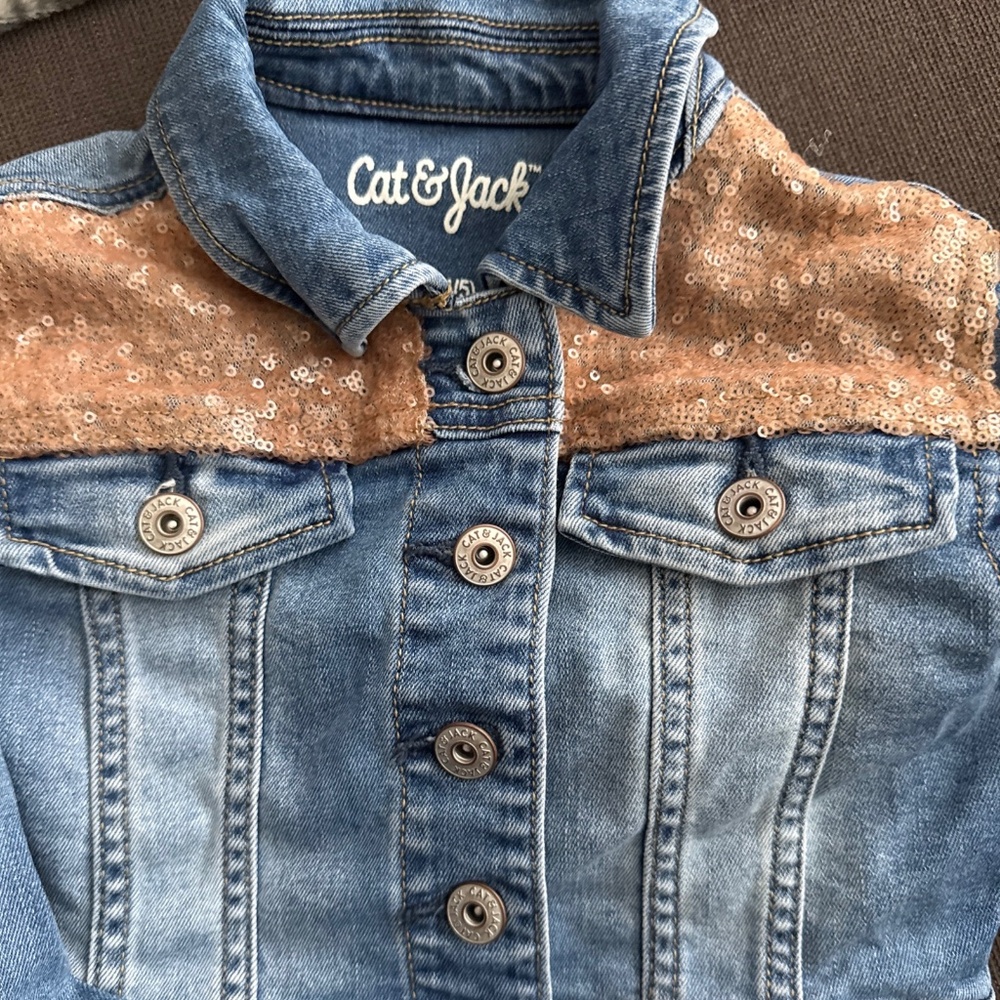 Girls Cat and Jack Denim Jacket